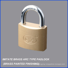 Top Quality Brass Painted Imitate Brass Arc Type Iron Padlock